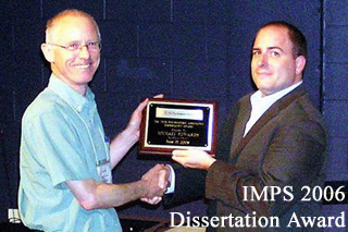 Dissertation Prize presented to Michael Edwards
