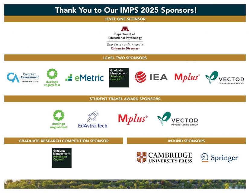 IMPS 2025 List of Sponsors